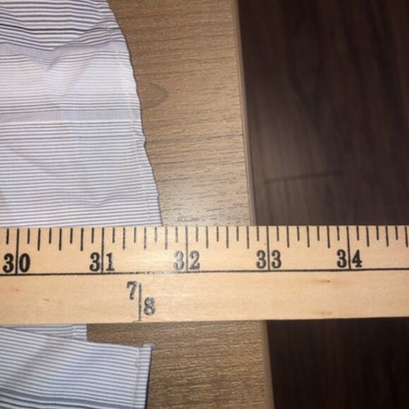 Calvin Klein Men’s Slim Fit Striped Button Down Shirt Large 16 32-33 Dress - Picture 5 of 7